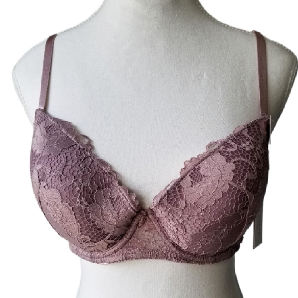 NWT Danskin Lacy Underwire Lined  Push-up Bra 38C